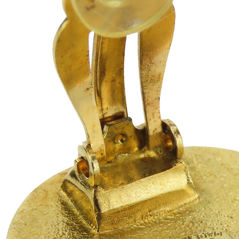 Chanel Earring Metal Gold Accessories Plated Coco Mark Ladies Women Chanel