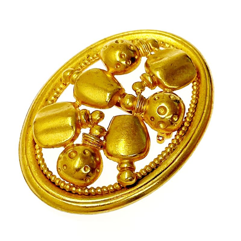 Christian Dior GP Parfums Perfume Motif Brooch Gold 350204 Brooch