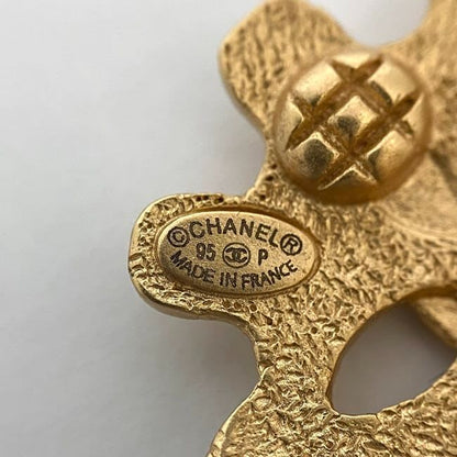 Chanel Earrings Gold Coco Mark GP