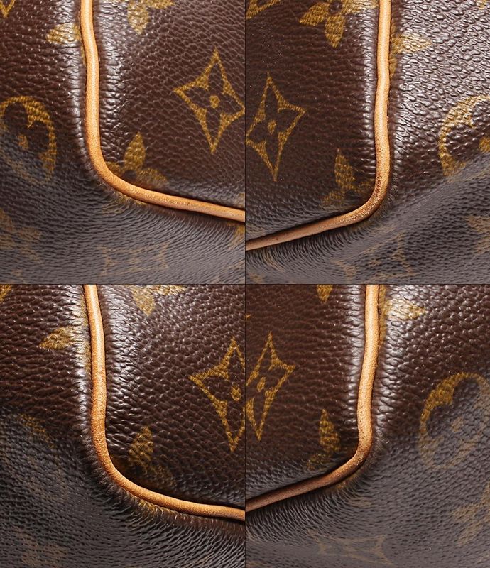 Louis Vuitton Boston Bag Double Zipper Closure Gold Hardware Keepall 50 M41426