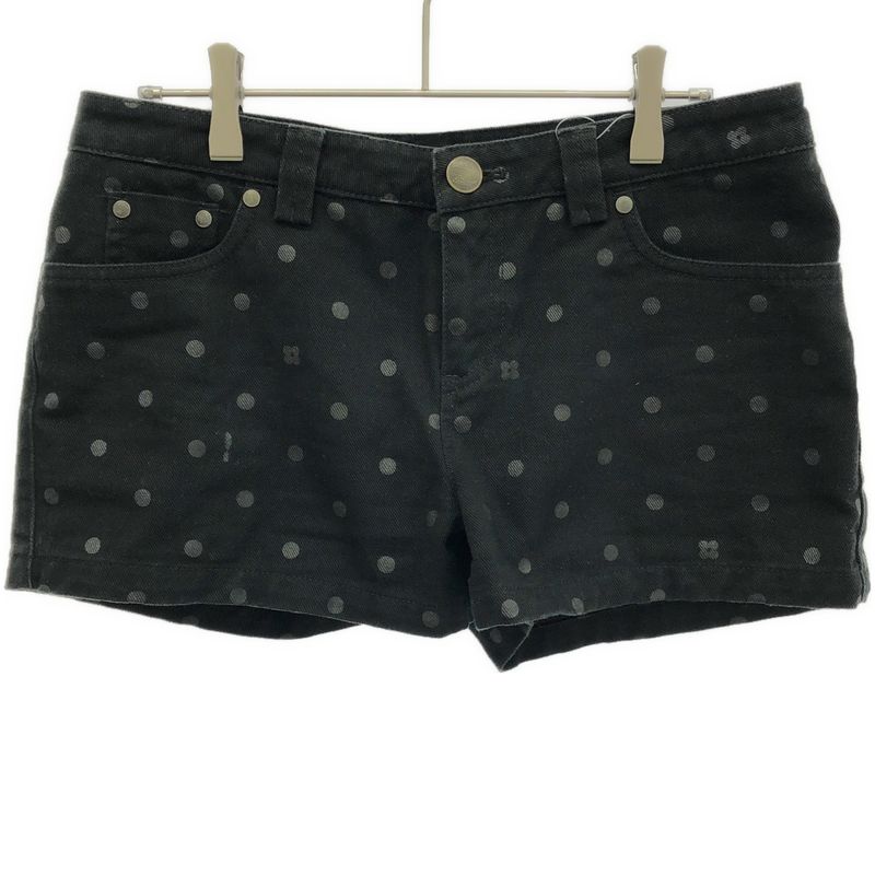 Louis Vuitton Logo Embroidered Dotted Short Denim Pants Rw091w Wopa06cp4 Black