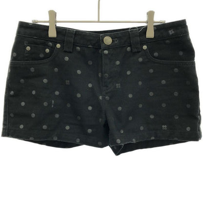 Louis Vuitton Logo Embroidered Dotted Short Denim Pants Rw091w Wopa06cp4 Black