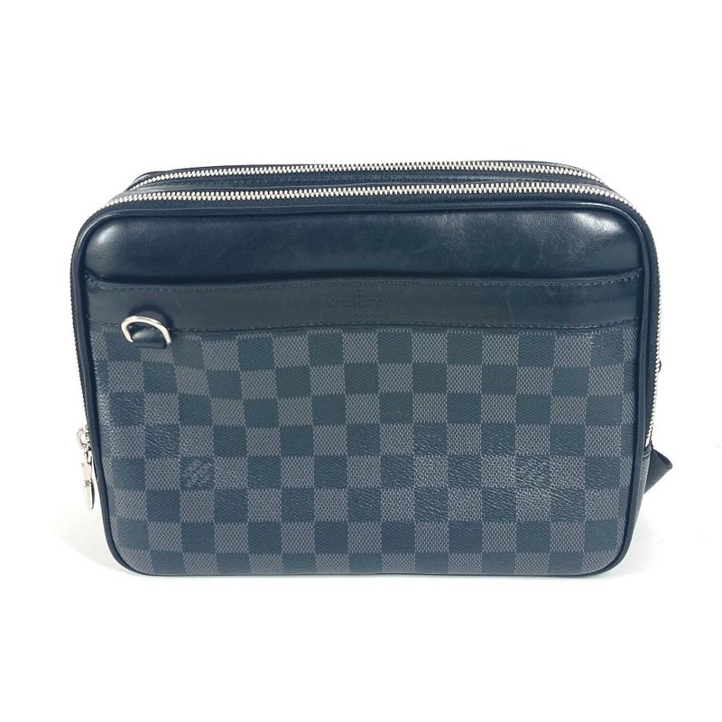 Louis Vuitton Trocadero Shoulder Bag N40087 Damier Graphite Canvas Black