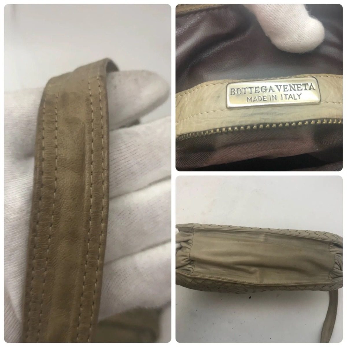 Bottega Veneta Shoulder Bag Pochette Intre Beige Travel — view 4