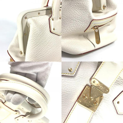 Louis Vuitton Handbag Angenieux PM M91811 Suhari Leather White