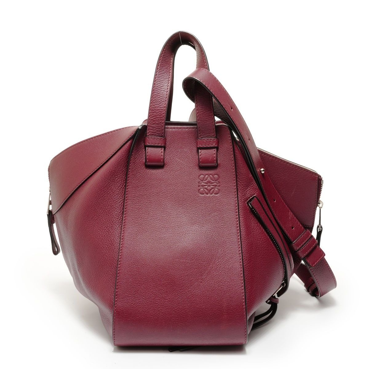 Loewe Handbag Hammock Leather Bordeaux