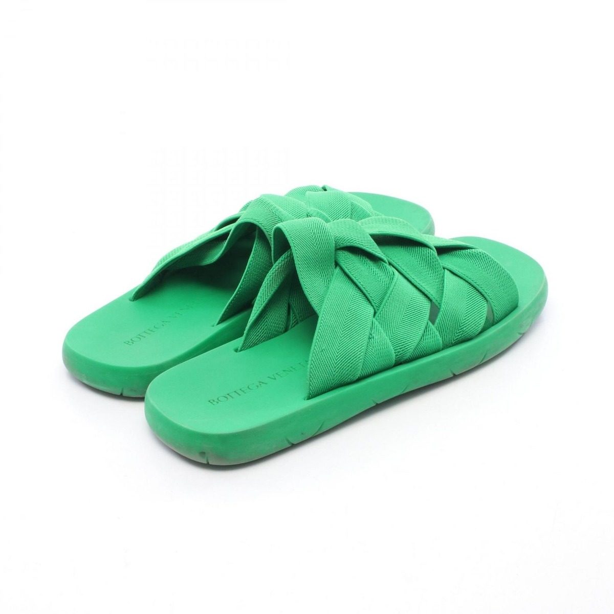 Bottega Veneta Sandals Intrecciato Starfish Green Fabric — view 2