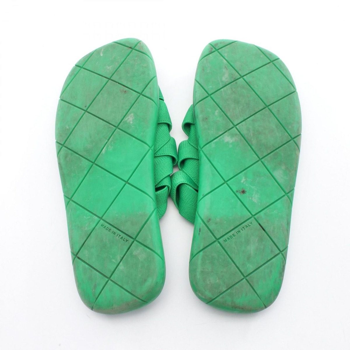 Bottega Veneta Sandals Intrecciato Starfish Green Fabric — view 4