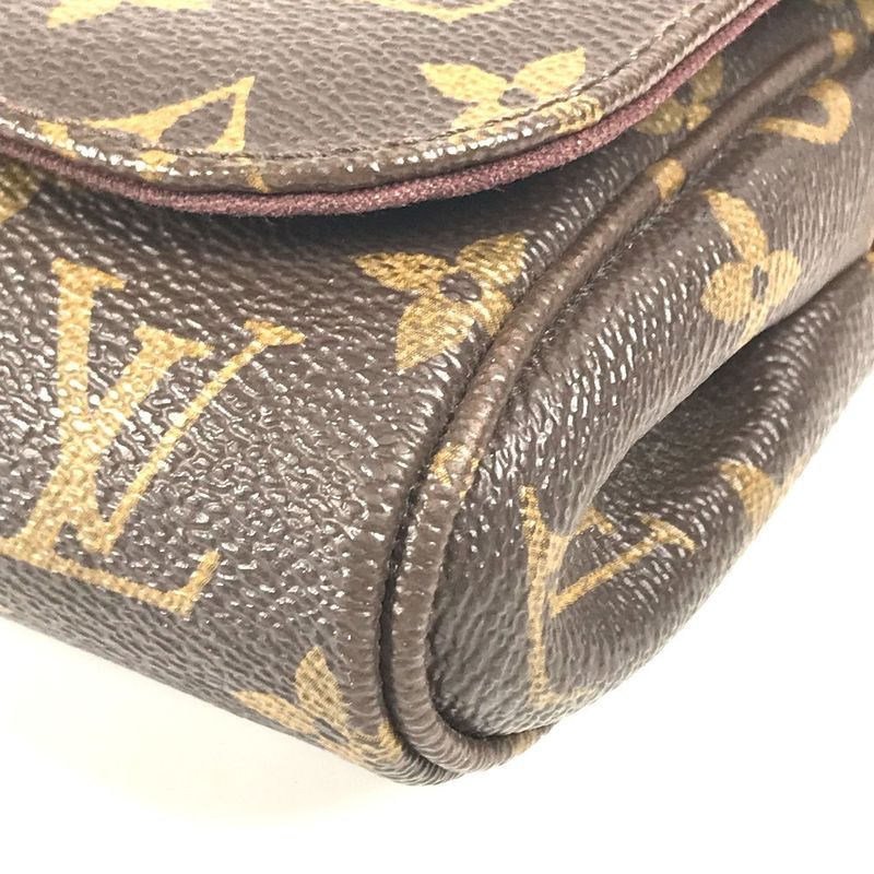 Louis Vuitton Shoulder Bag Favorite PM M40717 Monogram Canvas Brown