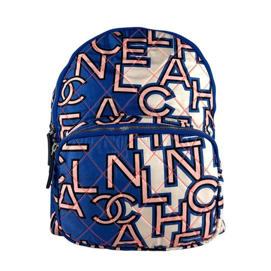 Chanel Multicolor Graphic Print Backpack