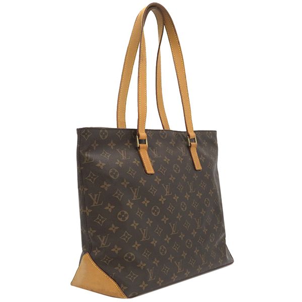 Louis Vuitton Tote Bag Cabas Mezzo Monogram Canvas Monogram Gold Hardware Brown