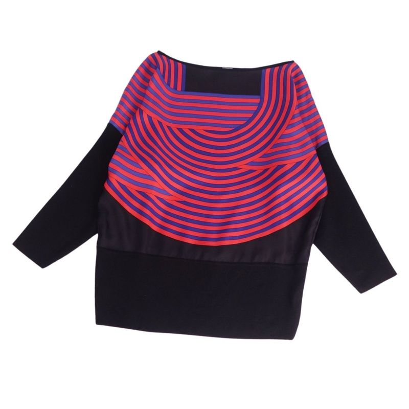 Hermes Knit Sweater Pullover Silk Switch T