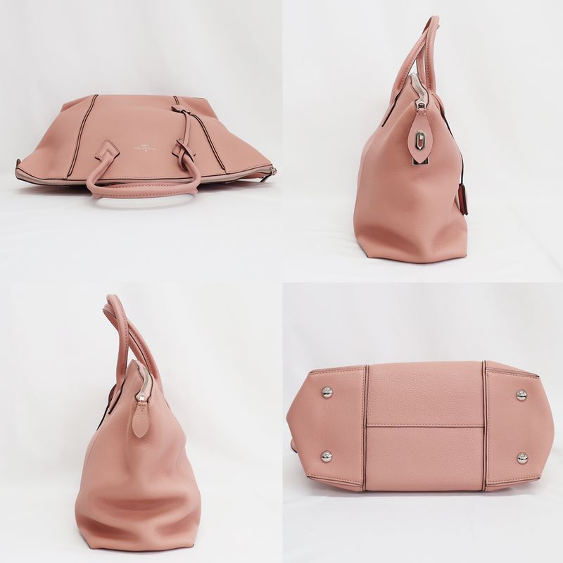 Louis Vuitton Lockit MM Handbag Shoulder Bag 2WAY Pink Silver-hardware