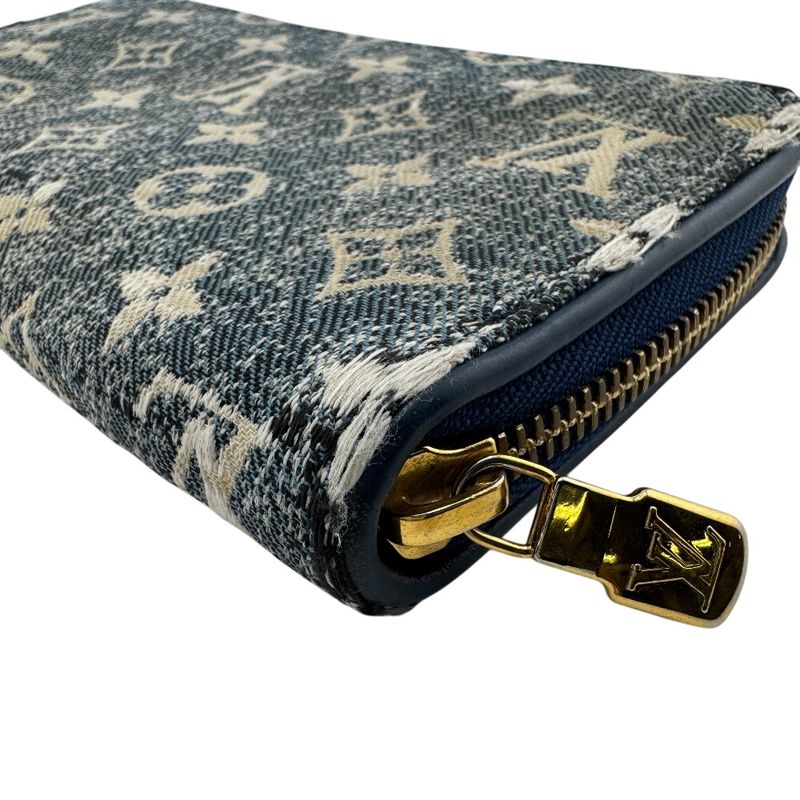 Louis Vuitton M81226 Zippy Wallet Round Zipper Jacquard Denim Monogram Long
