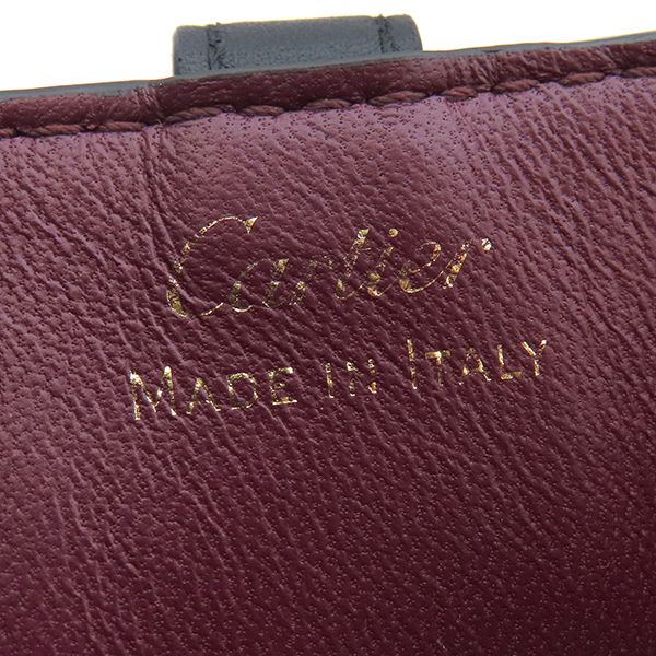 Cartier Shoulder Bag Hobo Bag Sm Leather Black Gold Hardware Must de Cartier