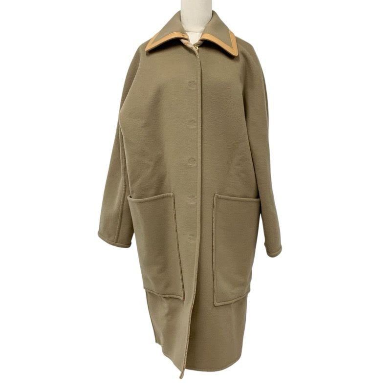 Louis Vuitton Removable Color Double Face Coat Monogram Outerwear Brown