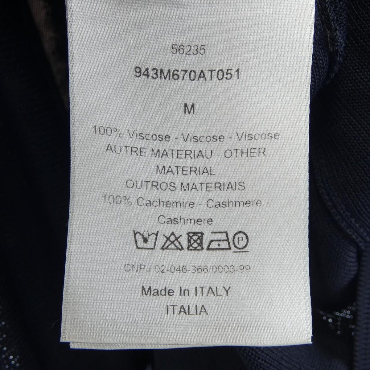 Dior Knit Sweater Navy — view 3
