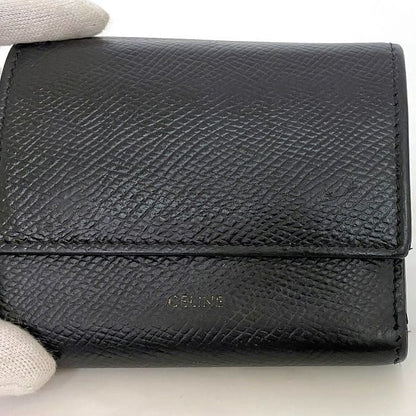 Celine Trifold Wallet Ec22834 Black