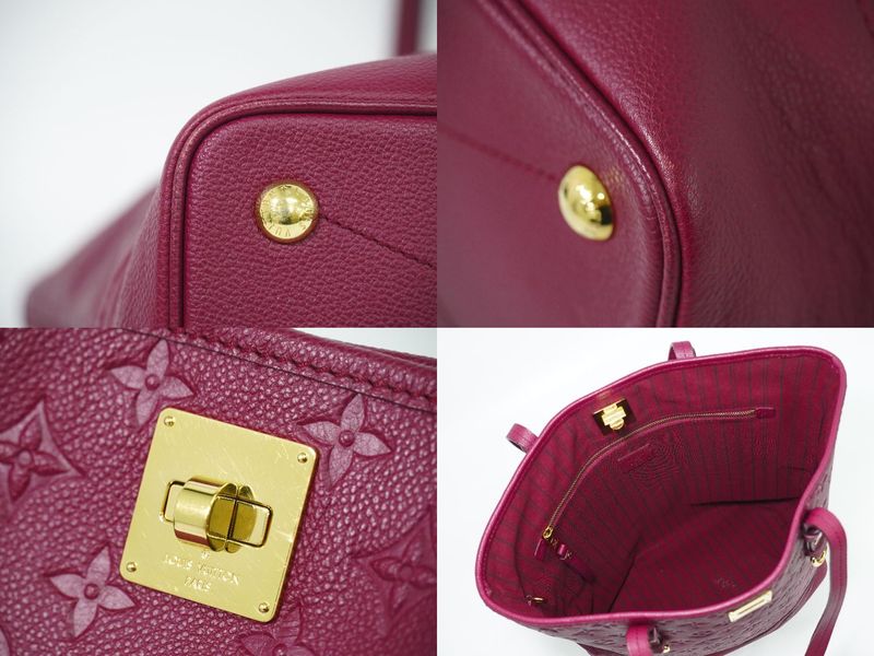 Authentic Louis Vuitton LV Citadines PM Monogram Empreinte Leather Shoulder Bag