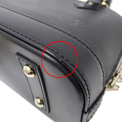 Louis Vuitton Bag Epi Women's Branded Handbag Shoulder Bag 2way Alma BB Noir