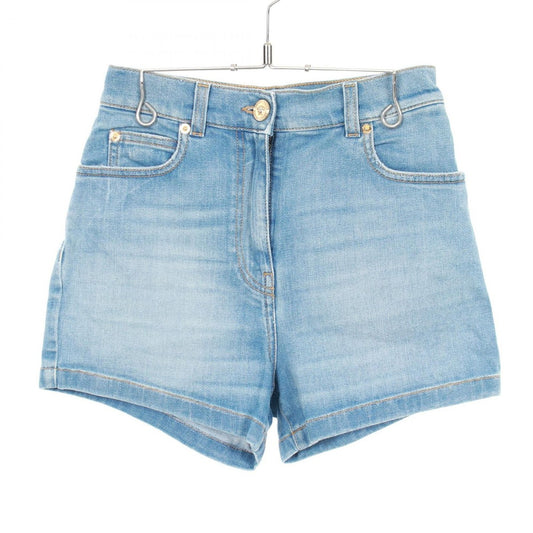 Versace Denim Pants Medusa Button Cotton
