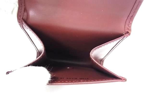 Cartier Leather Must Line Leather Coin Case Coin Purse Ladies Men's Bordeaux