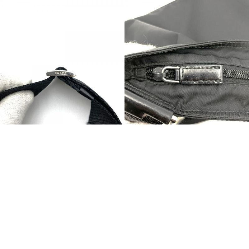 Prada Shoulder Bag Nylon Black Nylon Women Men