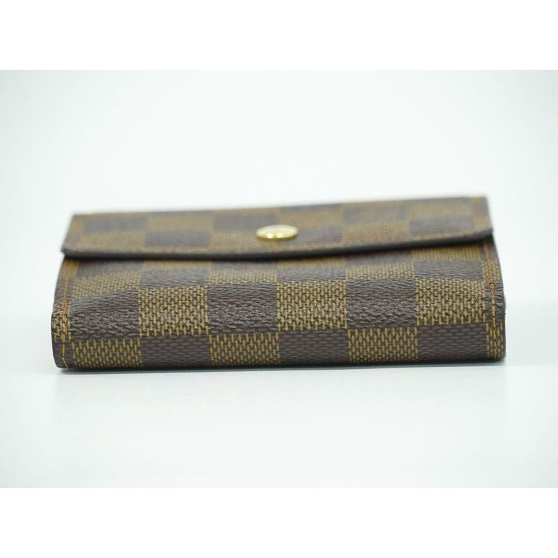 Louis Vuitton Porte Monnaie Bier Cult Cles Di Damier Ebene Fold Wallet — view 3