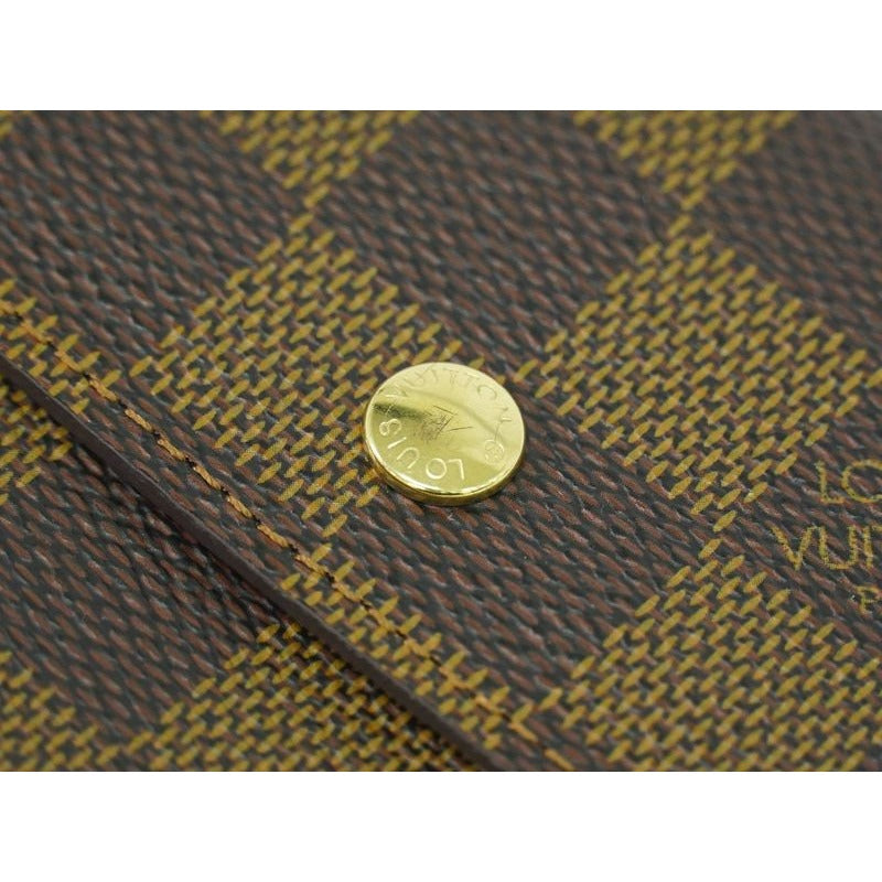 Louis Vuitton Porte Monnaie Bier Cult Cles Di Damier Ebene Fold Wallet — view 7