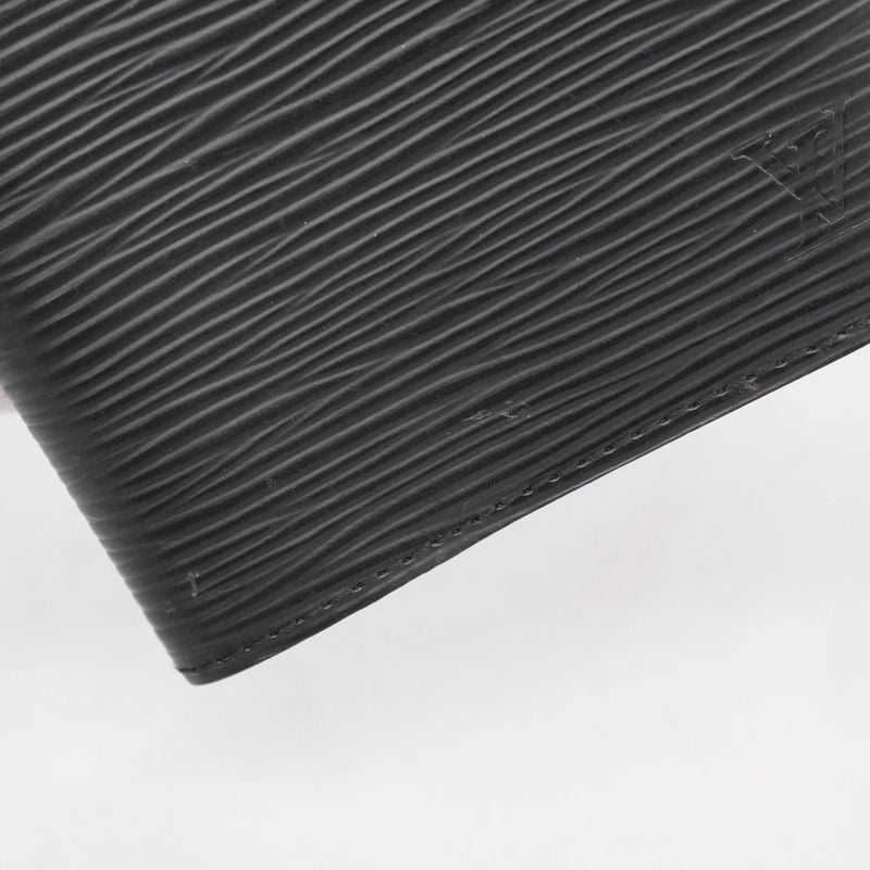 Louis Vuitton Notebook Cabas - Epi Agenda PM R20052 Noir Black Men Women Unisex