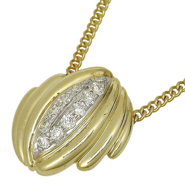 Tiffany & Co Tiffany & Co Design Diamond Necklace 18K Yellow Gold 750 Yellow