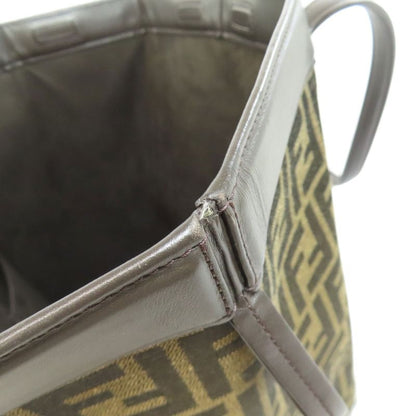 Fendi Origami Medium Zucca Pattern Tote Bag Canvas Women