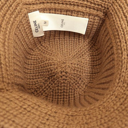 Celine Triomphe Crochet Bucket Hat 2a80t384d Camel Beige Cashmere Celine