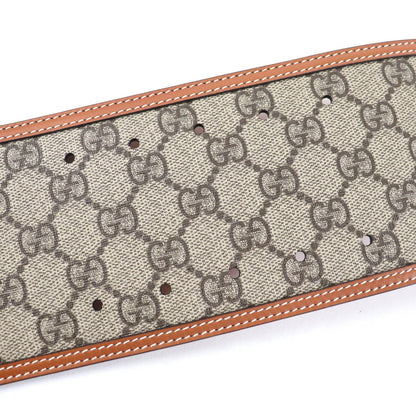 Gucci GG Supreme Wide Belt Brown — view 7