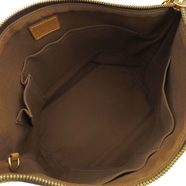 Louis Vuitton Handbag Palermo PM Monogram Canvas Monogram Gold Hardware Brown