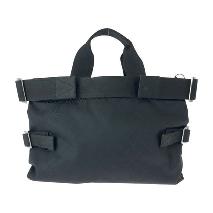 Bottega Veneta Black Silver Nylon Tote