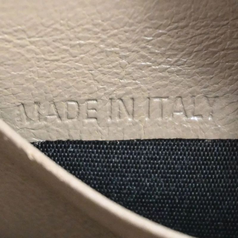 Balenciaga Long Wallet Logo Everyday Leather Beige 30bs131