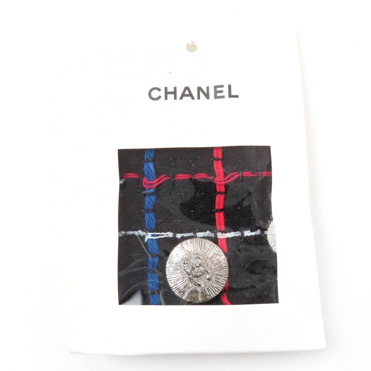 Chanel Cotton CC Logo Button Tweed Jacket Multicolor 38 — view 11