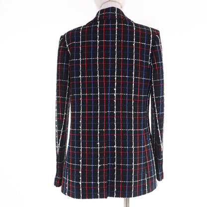 Chanel Cotton CC Logo Button Tweed Jacket Multicolor 38 — view 3