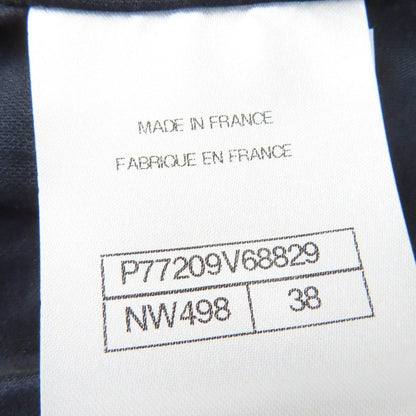 Chanel Cotton CC Logo Button Tweed Jacket Multicolor 38 — view 8