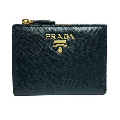 Prada Bifold Wallet - 1ml023 Black Leather