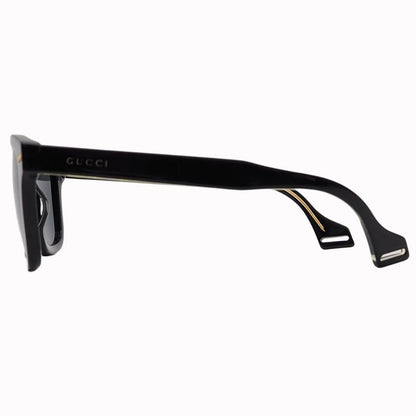 Gucci Eyewear Sunglass Es Square Shape Black Gold Plastic Acetate Frame