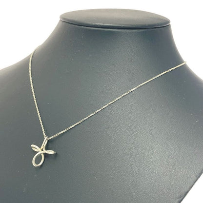 Tiffany & Co Silver Open Cross Necklace 2.6g 925 Engraved 426096 Necklace