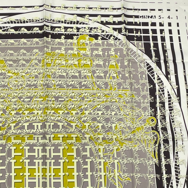 Hermes Scarf Carre 90 24 Faubourg Seconde Ginza5-4-1 2011 Ginza 10th Anniversary