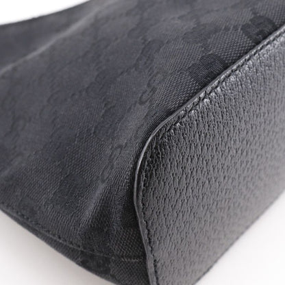 Gucci 115002 GG Canvas Black Women Shoulder Bag