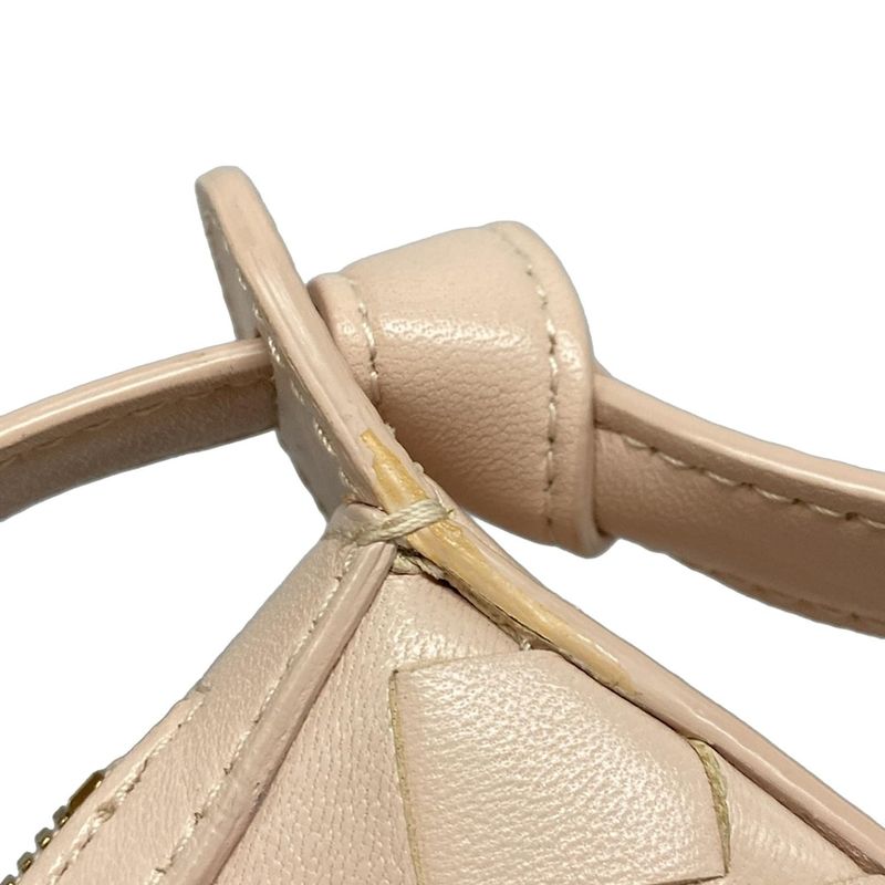 Bottega Veneta Shoulder Bag Mini Sunrise Light Pink Leather