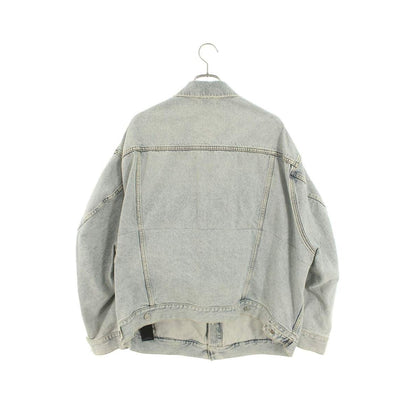 Balenciaga Logo Embroidery Oversize Denim Jacket 1 — view 2