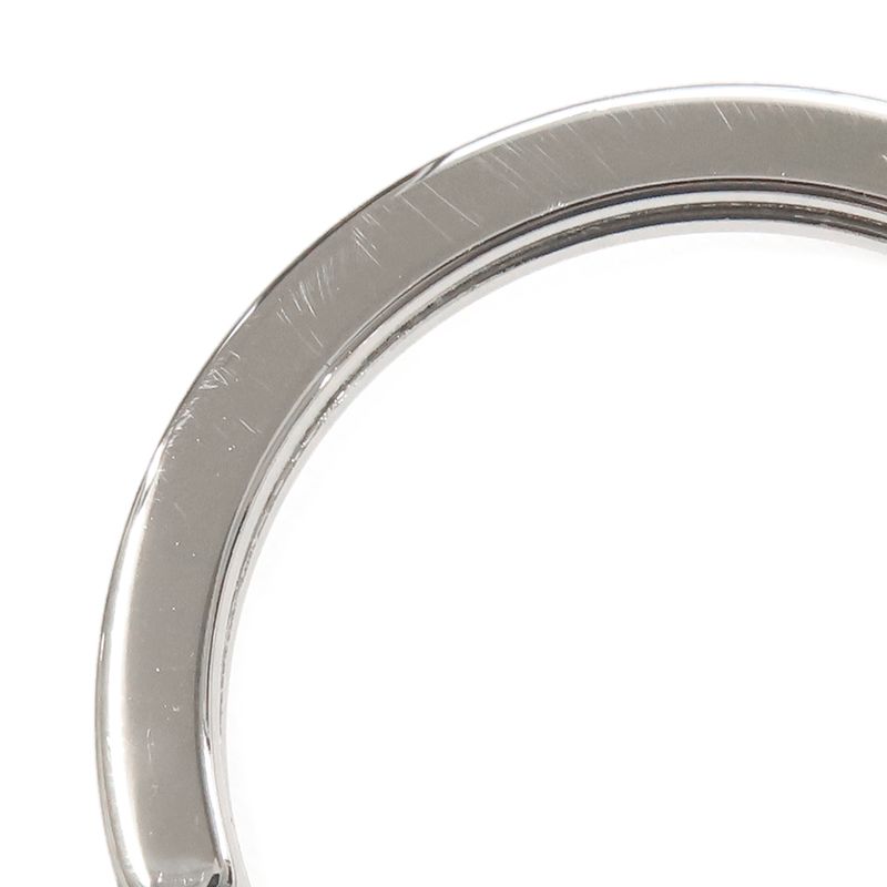 Hermes Key Ring Carmen Unodos Lamb Skin Celeste and Natural Sable Silver