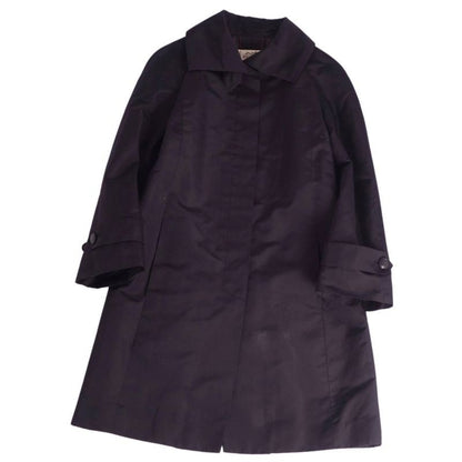 Hermes Coat Stainless Steel Collar Balmacaan Vintage