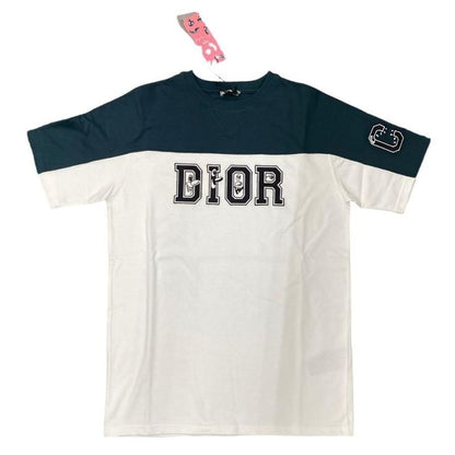 Dior 193 J646 A0554 Kenny Scharf Logo Embroidery Oversize T-Shirt Green Em830
